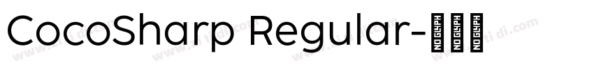 CocoSharp Regular字体转换